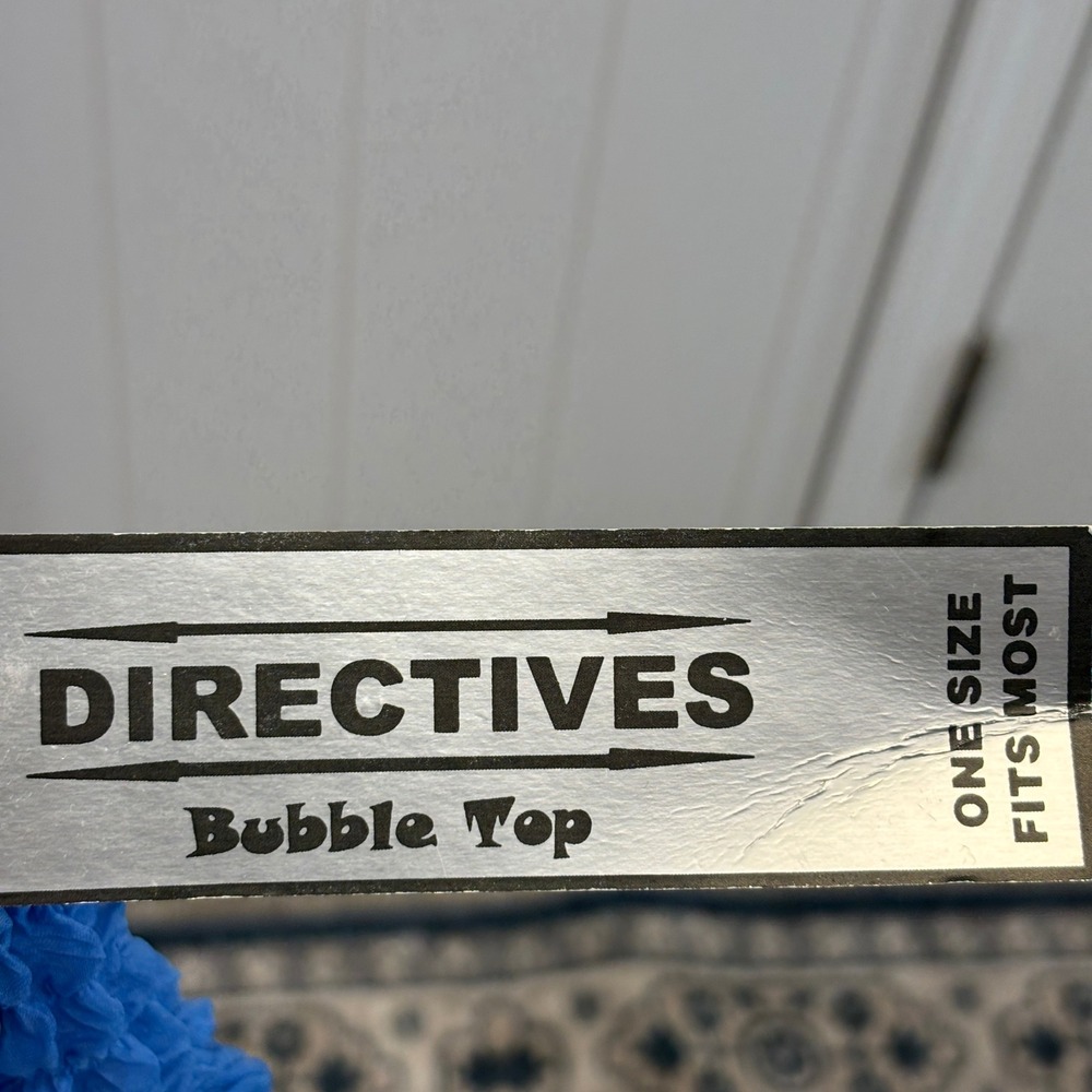 Vintage Directives 90s Y2K Popcorn Bubble Top Women One Size Ombre Mermaidcore - Picture 4 of 8